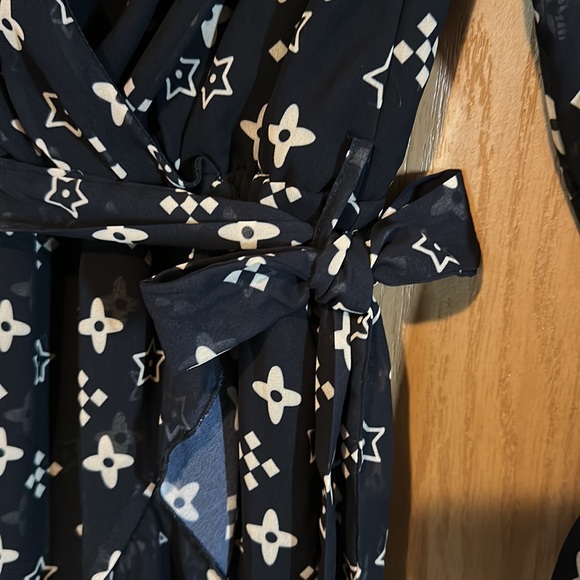 Black boutique faux wrap dress EEUC - Picture 6 of 8